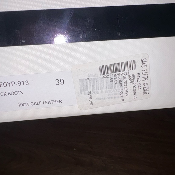 Givenchy Tan Leather Shark lock BOOTS - Picture 11 of 13